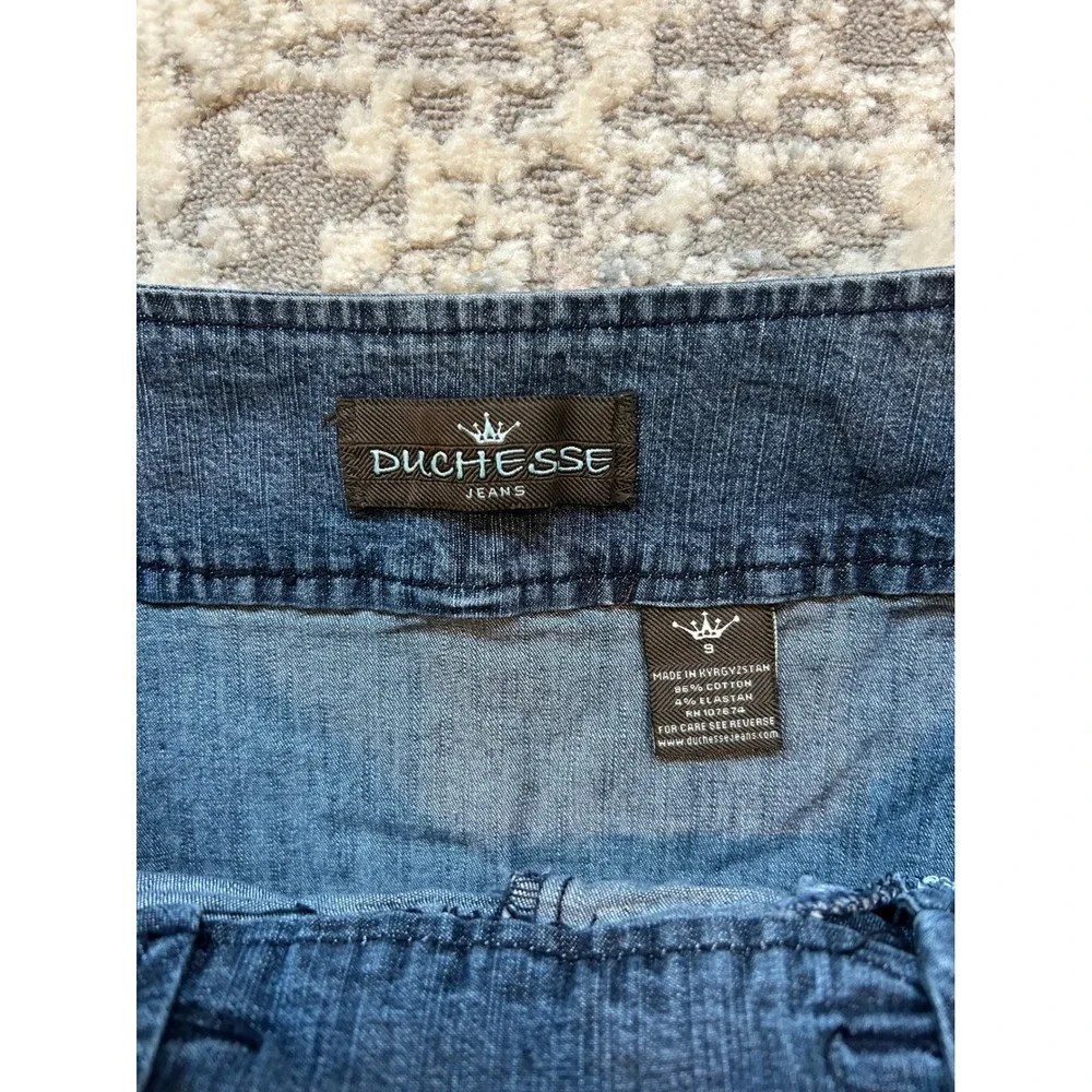 Y2K denim pleated mini micro skirt Baddie 4 button detail‎ 9